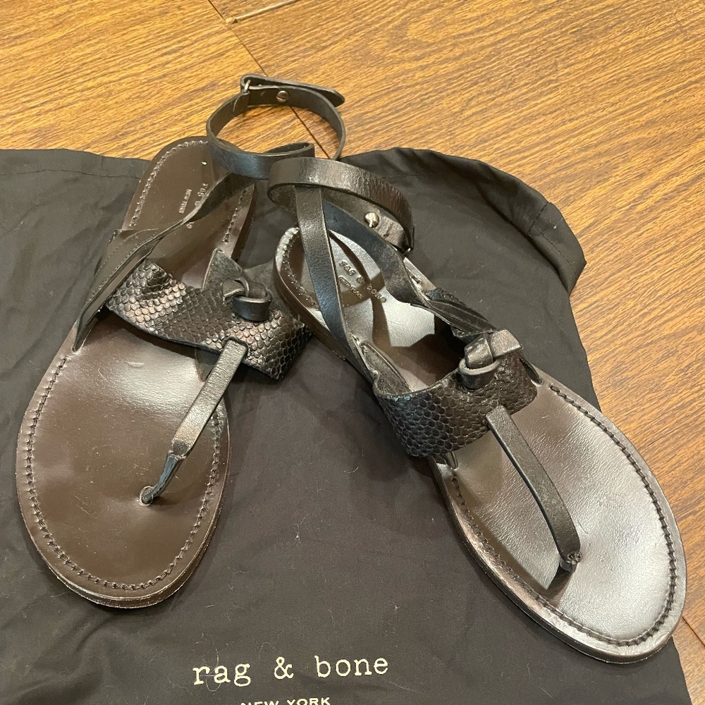 Rag & Bone Sigrid Ankle-Wrap Sandal - image 1